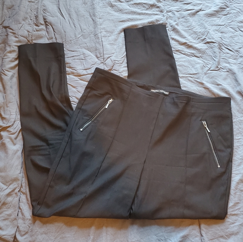 Zipper Detail Ponte Pant